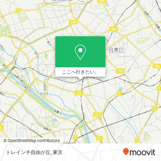 トレインチ自由が丘地図