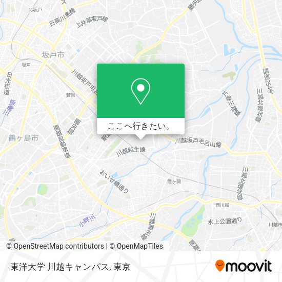 東洋大学 川越キャンパス地図