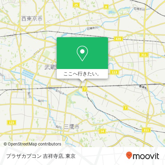 プラザカプコン 吉祥寺店地図