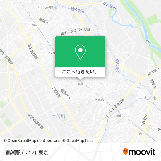 鶴瀬駅 (TJ17)地図
