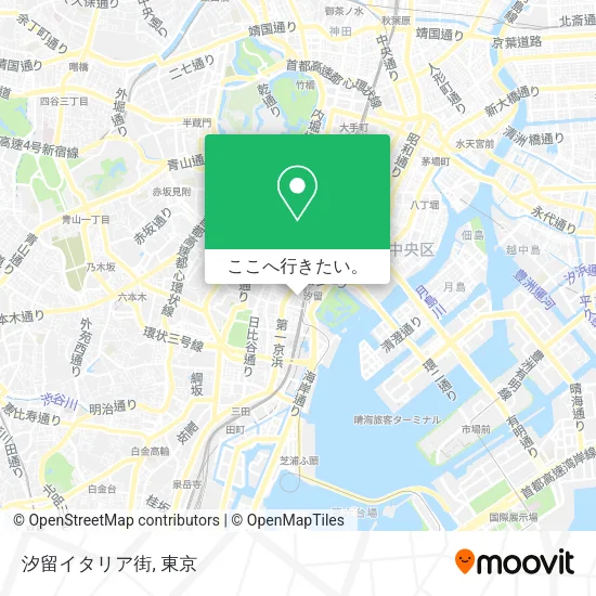 汐留イタリア街地図