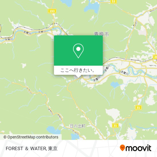 FOREST ＆ WATER地図