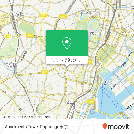Apartments Tower Roppongi地図