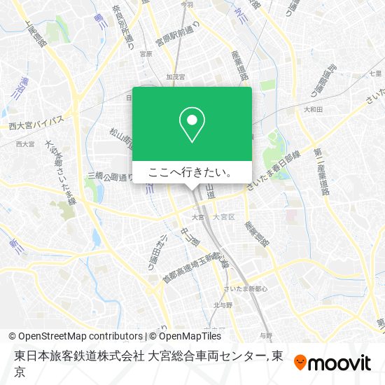 東日本旅客鉄道株式会社 大宮総合車両センター地図