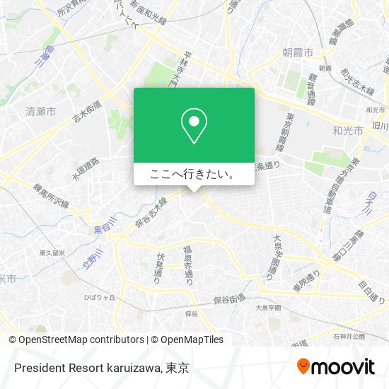 President Resort karuizawa地図