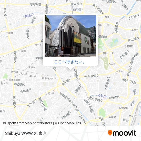 Shibuya WWW X地図