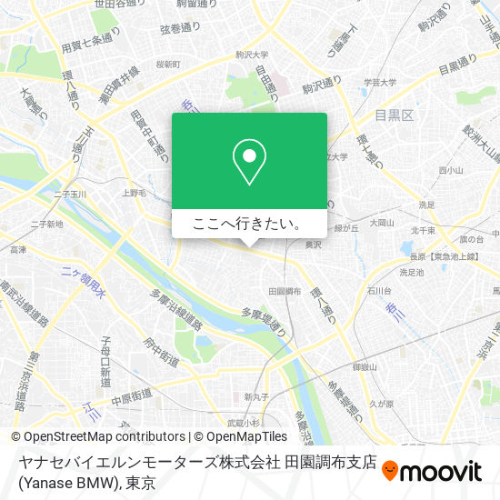 ヤナセバイエルンモーターズ株式会社 田園調布支店(Yanase BMW)地図