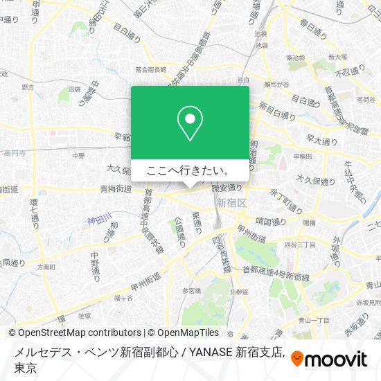 メルセデス・ベンツ新宿副都心 / YANASE 新宿支店地図