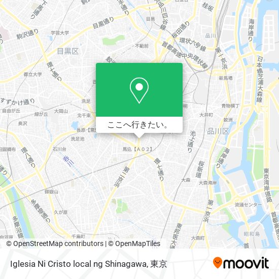 Iglesia Ni Cristo local ng Shinagawa地図