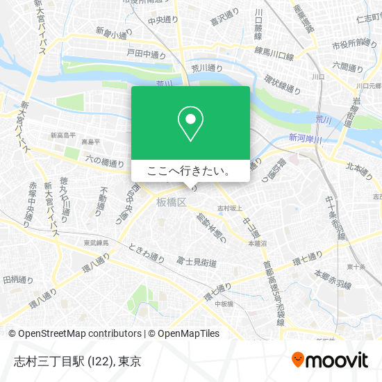 志村三丁目駅 (I22)地図
