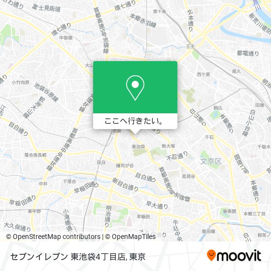 セブンイレブン 東池袋4丁目店地図