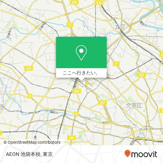 AEON 池袋本校地図