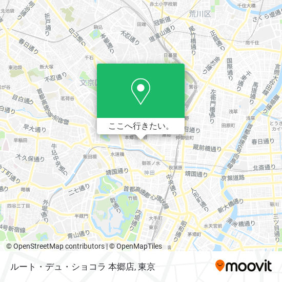 ルート・デュ・ショコラ 本郷店地図
