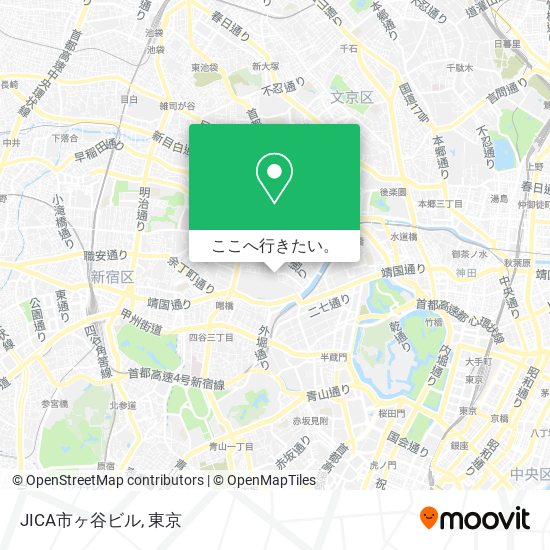 JICA市ヶ谷ビル地図