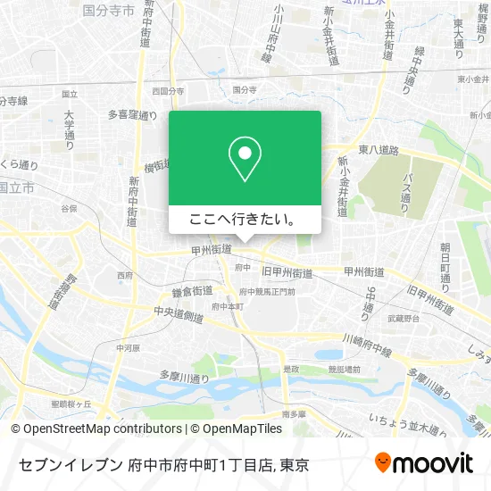セブンイレブン 府中市府中町1丁目店地図