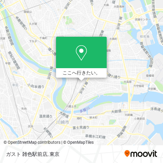 ガスト 雑色駅前店地図