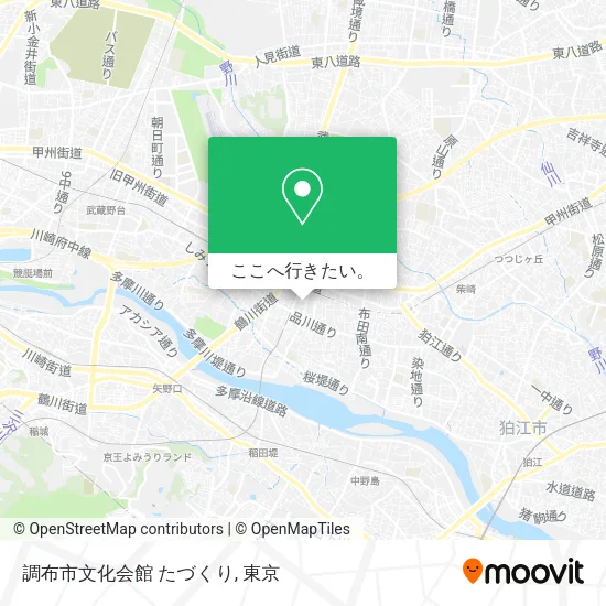 調布市文化会館 たづくり地図