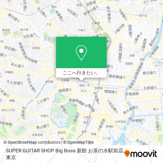SUPER GUITAR SHOP Big Boss 新館 お茶の水駅前店地図