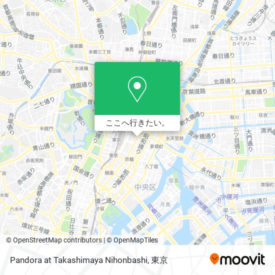 Pandora at Takashimaya Nihonbashi地図