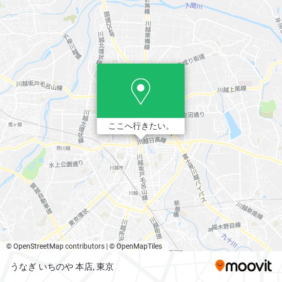 うなぎ いちのや 本店地図