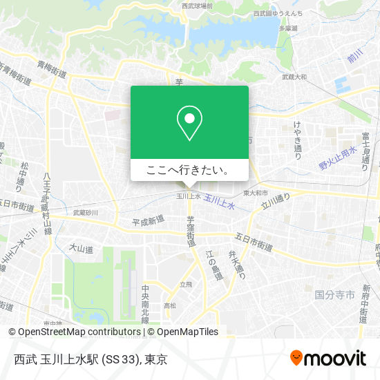 西武 玉川上水駅 (SS 33)地図