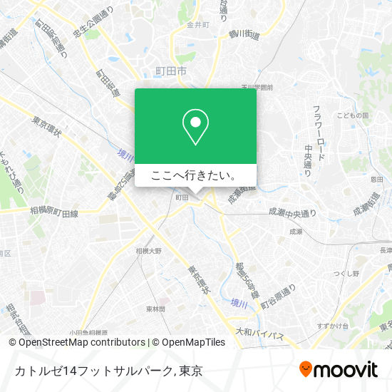 カトルゼ14フットサルパーク地図