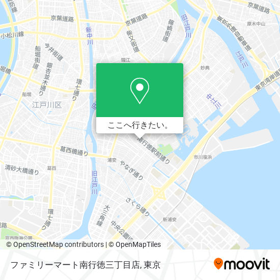 ファミリーマート南行徳三丁目店地図