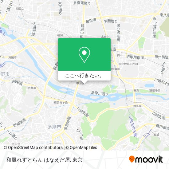 和風れすとらん はなえだ屋地図