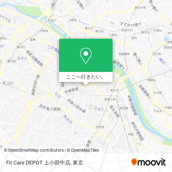 Fit Care DEPOT 上小田中店地図