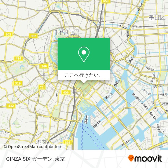 GINZA SIX ガーデン地図