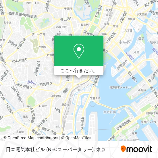 日本電気本社ビル (NECスーパータワー)地図