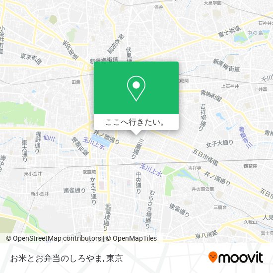 お米とお弁当のしろやま地図