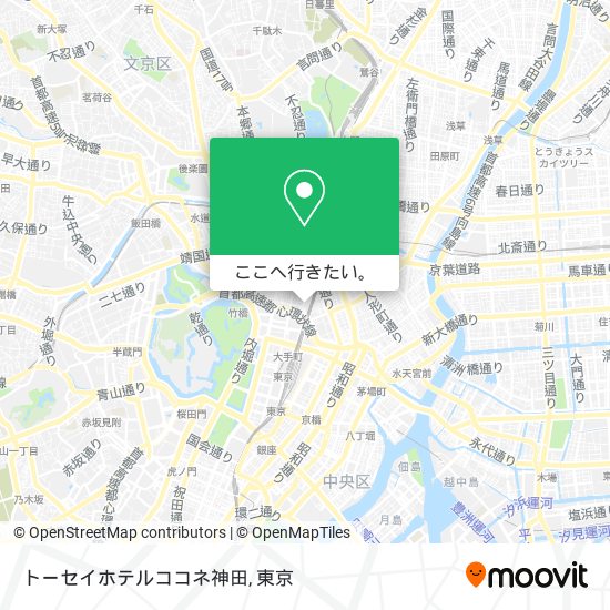 トーセイホテルココネ神田地図