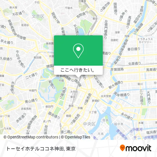 トーセイホテルココネ神田地図