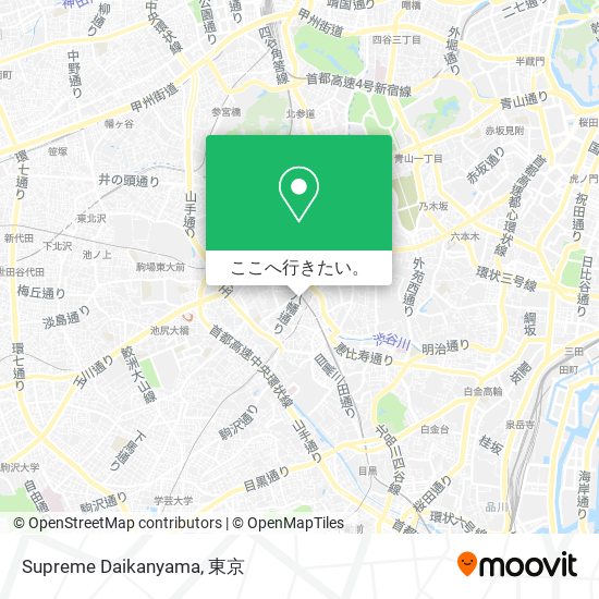 Supreme Daikanyama地図