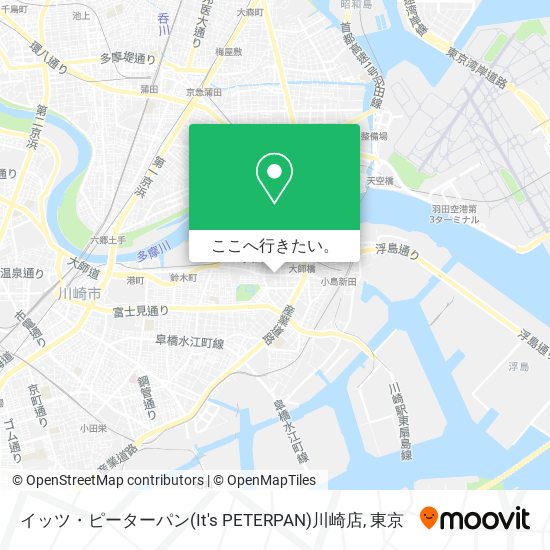 イッツ・ピーターパン(It's PETERPAN)川崎店地図