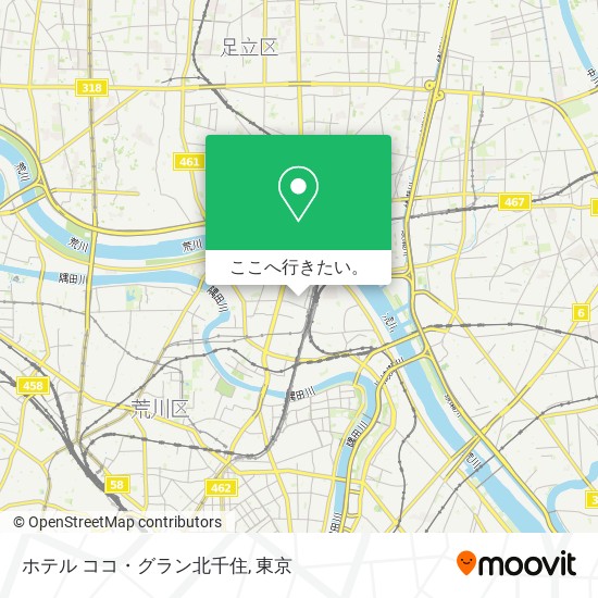 ホテル ココ・グラン北千住地図