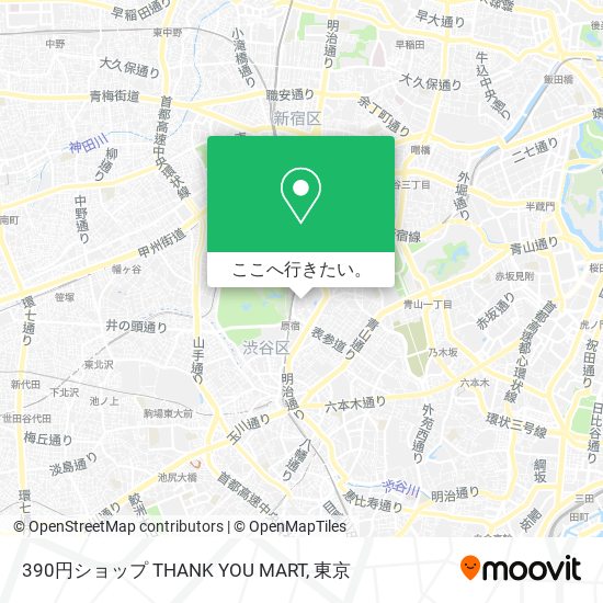 390円ショップ THANK YOU MART地図