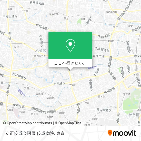 立正佼成会附属 佼成病院地図