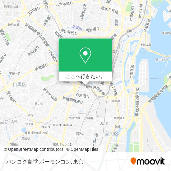 バンコク食堂 ポーモンコン地図