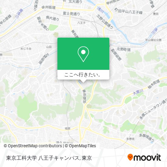 東京工科大学 八王子キャンパス地図