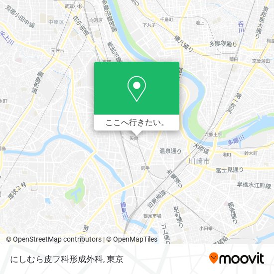 にしむら皮フ科形成外科地図