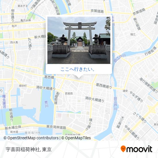 宇喜田稲荷神社地図