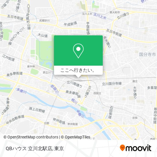 QBハウス 立川北駅店地図