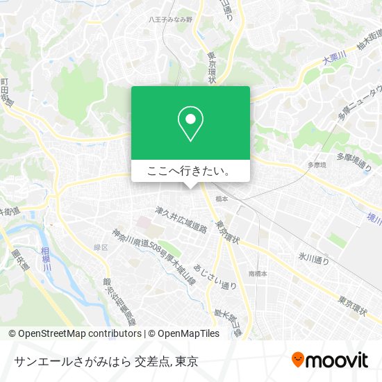 サンエールさがみはら 交差点地図