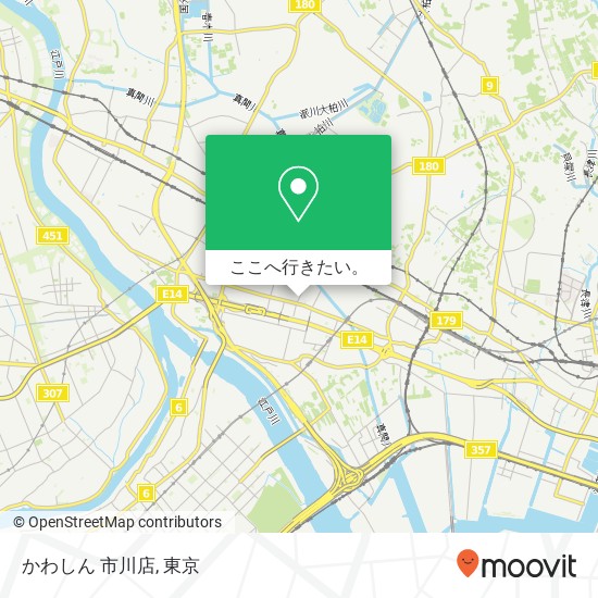 かわしん 市川店地図