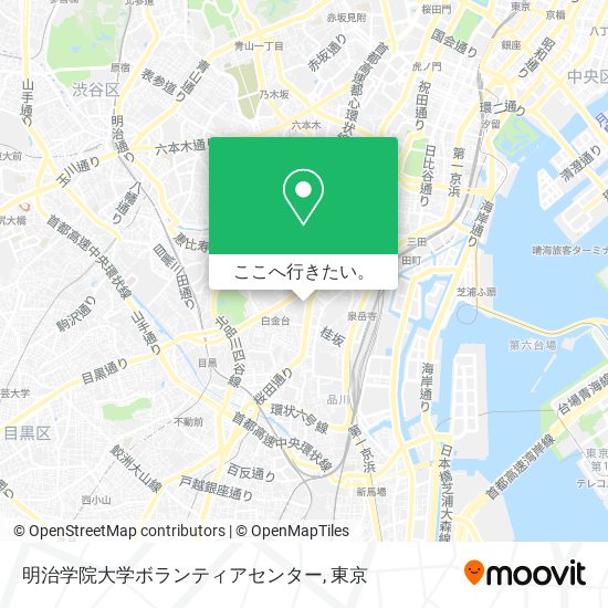 明治学院大学ボランティアセンター地図