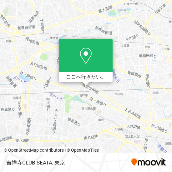 吉祥寺CLUB SEATA地図