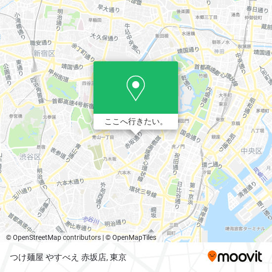 つけ麺屋 やすべえ 赤坂店地図