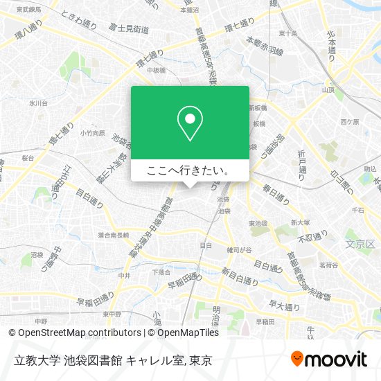 立教大学 池袋図書館 キャレル室地図